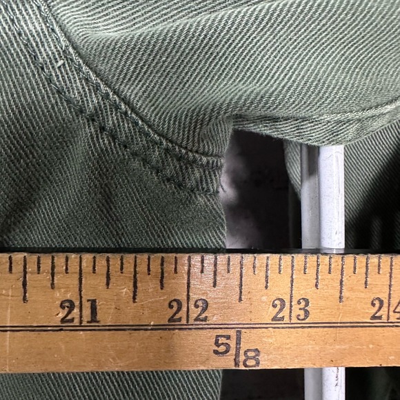 ZARA Collection Green Utility Jacket Four Pocket Cotton Women's Small military - Picture 7 of 9